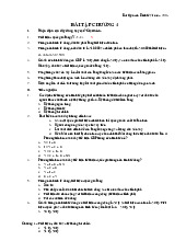 Bài tập chương 4  - Môn Kinh tế vĩ mô - Đại Học Kinh Tế - Đại học Đà Nẵng