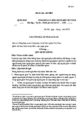 Đề cương chi tiết dự thảo Luật | Trường Đại học Luật, Đại học Quốc gia Hà Nội