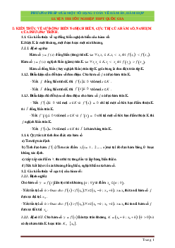 Phương pháp giải bài toán hàm Ẩn hàm hợp chương I giải tích 12