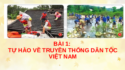Giáo án điện tử GDCD 8 Bài 1 Cánh diều: Tự hào truyền thống dân tộc Việt Nam