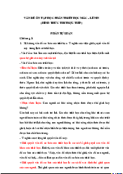 Vấn đề ôn tập Chương 1,3 học phần Triết học Mác - Lênin | Trường Đại học Kinh tế, Đại học Quốc gia Hà Nội