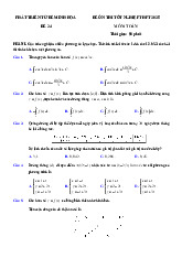 Đề thi thử tốt nghiệp THPT 2025 môn Toán bám sát đề minh họa - Đề 24