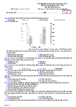 Đề thi thử THPT Quốc gia năm 2024 môn Địa Lí trường THPT Đội Cấn lần 2 (có đáp án)