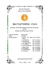 Giới Thiệu Về Hiệp Định Thương Mai Tự Do Việt Nam- Eu(Evfta) | Bài Tập Nhóm Môn Lịch Sử Đảng Cộng Sản Việt Nam