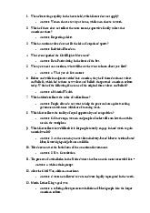 Đáp án Môn Văn hóa Mỹ 1 | Trường Đại học Ngoại ngữ, Đại học Huế