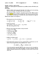 Assignment 04 for Chap 5 - Calculus 1 | Trường Đại học Quốc tế, Đại học Quốc gia Thành phố HCM