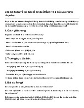 Các bài toán về tìm hai số khi biết tổng và tỉ số của chúng chọn lọc | Toán 5