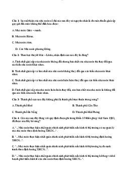 Trắc nghiệm Pháp Luật Đại Cương Chương 1 | Đại học Thương mại