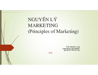 Chương 3: Phân tích hành vi của người mua của môn Quản trị Marketing