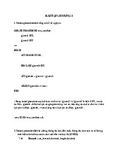 Bài tập chương 3 cơ sở dữ liệu với các thủ tục và hàm trong quản lý sách | Môn Hệ quản trị cơ sở dữ liệu - Đại học Sư phạm Kỹ thuật Thành phố Hồ Chí Minh