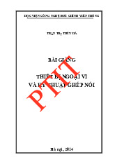 Bài giảng môn Thiết bị ngoại vi và ghép nổi | Học viện Công Nghệ Bưu Chính Viễn Thông