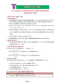 Phương pháp giải toán 9 khái niệm hàm số (có đáp án và lời giải chi tiết)