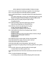 Bộ câu hỏi ôn tập Tín ngưỡng văn hóa dân gian Việt Nam | Đại học Văn Lang