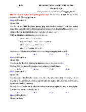 Đề thi thử tốt nghiệp THPT 2025 môn Hóa bám sát đề minh họa - Đề 9