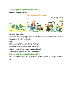 Giải SGK môn Tiếng việt 2 - Bài 34:  Nghe - kể: Thần đồng Lương Thế Vinh(3) | Cánh diều