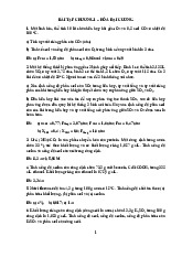 Bài tập chương 1 môn Hóa đại cương trường Đại học bách khoa - Đại học Đà nẵng.