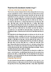 Thuê tàu trần (bareboat charter) là gì ?