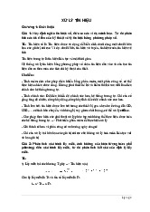 BT và đáp án môn Xử lý tín hiệu| Môn Xử lý tín hiệu| Trường Đại học Bách Khoa Hà Nội