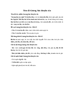 Tóm tắt Gương báu khuyên răn Ngữ Văn 10 Cánh diều