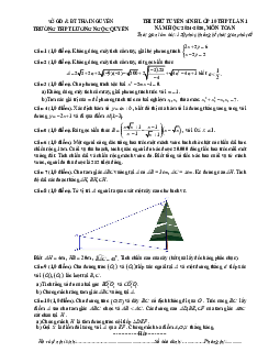 Đề thi thử Toán vào 10 lần 1 năm 2024 – 2025 trường Lương Ngọc Quyến – Thái Nguyên