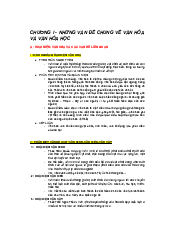 Lý thuyết Chương I: Những vấn đề chung về văn hóa học | Cơ sở Văn hóa Việt Nam