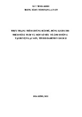 Thực trạng tiêm chủng cho trẻ dưới 1 tuổi tại huyện Lạc Sơn 2023 môn Giáo dục nâng cao sức khỏe | Đại học Y Tế Công Cộng