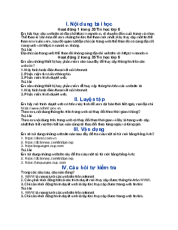 Tin học lớp 6 Bài 2: Truy cập thông tin trên Internet | Cánh Diều