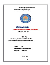 Tìm hiểu và phân tích quá trình chuyển đổi số của một doanh nghiệp trong lĩnh vực ngân hàng | Thảo luận về Chuyển đổi số