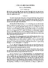 Đề cương môn Đại cương văn hóa - Trường Đại học lao động -  xã hội