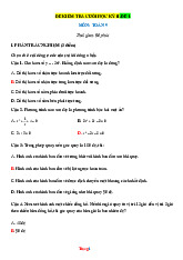 Bộ Đề Kiểm Tra HK2 Toán 9 Cánh Diều Có Đáp Án Ma Trận Đặc Tả