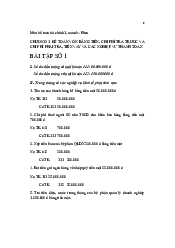 Bài tập kế toán tài chính 1 | Đại học Lâm Nghiệp