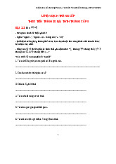 Bài tập luyện dịch trung cấp 3 | Hàn quốc học