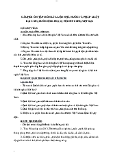 Câu hỏi ôn tập môn Lí luận nhà nước và pháp luật - Pháp luật đại cương | Trường Đại học Ngân hàng Thành phố Hồ Chí Minh