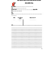 KIỂM TRA GIÁO VIÊN - Mẫu giấy kiểm tra Học phần Tư pháp 2023