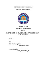 Nghiên cứu Trách nhiệm Xã hội của Nhà Quản trị | Bài thảo luận Quản trị Học