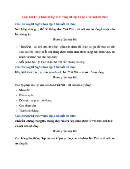 Soạn bài Thực hành tiếng Việt trang 81 | Ngữ Văn 6 Kết nối tri thức Tập 2