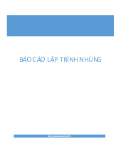 Báo cáo Mạch và code điều khiển LED 7 đoạn, dải RGB môn Lập trình hệ nhúng | Trường Đại học Bách Khoa Hà Nội