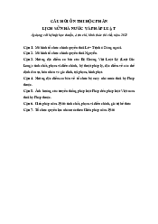 Đề cương ôn tập - Lý Luận Nhà nước và pháp luật | Trường Đại học Luật, Đại học Quốc gia Hà Nội