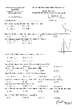 Đề thi thử tốt nghiệp THPT năm 2022 môn Toán lần 1 sở GD&ĐT Lạng Sơn