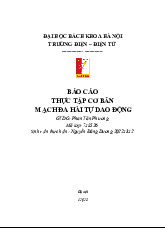 Báo Cáo Thực Tập Cơ Bản: Mạch Đa Hài Tự Dao Động | Thực tập cơ bản | Trường Đại học Bách khoa Hà Nội