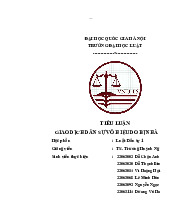Tiểu luận dân sự vô hiệu do bị nhầm | Trường Đại học Luật, Đại học Quốc gia Hà Nội