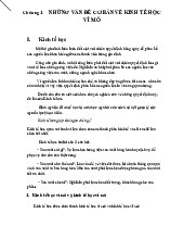 NHỮNG VẤN ĐỀ CƠ BẢN VỀ KINH TẾ HỌC VĨ MÔ - Môn Kinh tế vĩ mô - Đại Học Kinh Tế - Đại học Đà Nẵng