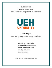 Đề cương môn Quản trị tài chính - trường đại học kinh tế- tài chính thành phố Hồ chí minh