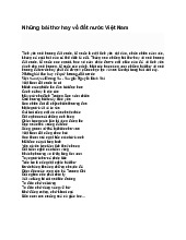 Những bài thơ hay về đất nước Việt Nam