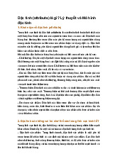 Đặc tính (attribute) là gì? Lý thuyết và Mô hình đặc tính