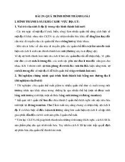 Sinh học 12 bài 29: Quá trình hình thành loài