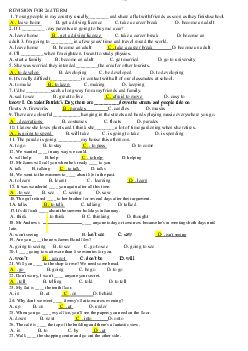Đề cương Tiếng Anh B1 / Đại học nội vụ Hà Nội