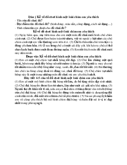 Hãy viết 4-5 câu về đồ vật hình một loài chim em yêu thích | Tập làm văn lớp 2 | Cánh diều