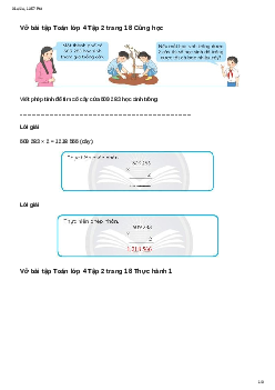 Vở bài tập Toán lớp 4 Bài 44: Nhân với số có một chữ số Chân trời sáng tạo