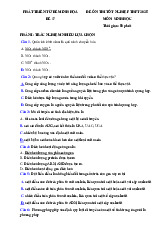 Đề thi thử tốt nghiệp THPT 2025 môn Sinh học bám sát đề minh họa - Đề 17